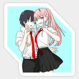 Hiro x 02 Sticker